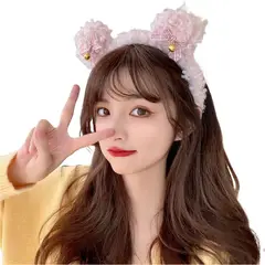 GENERICO - Cintillo Con Orejas De Oso Rosa