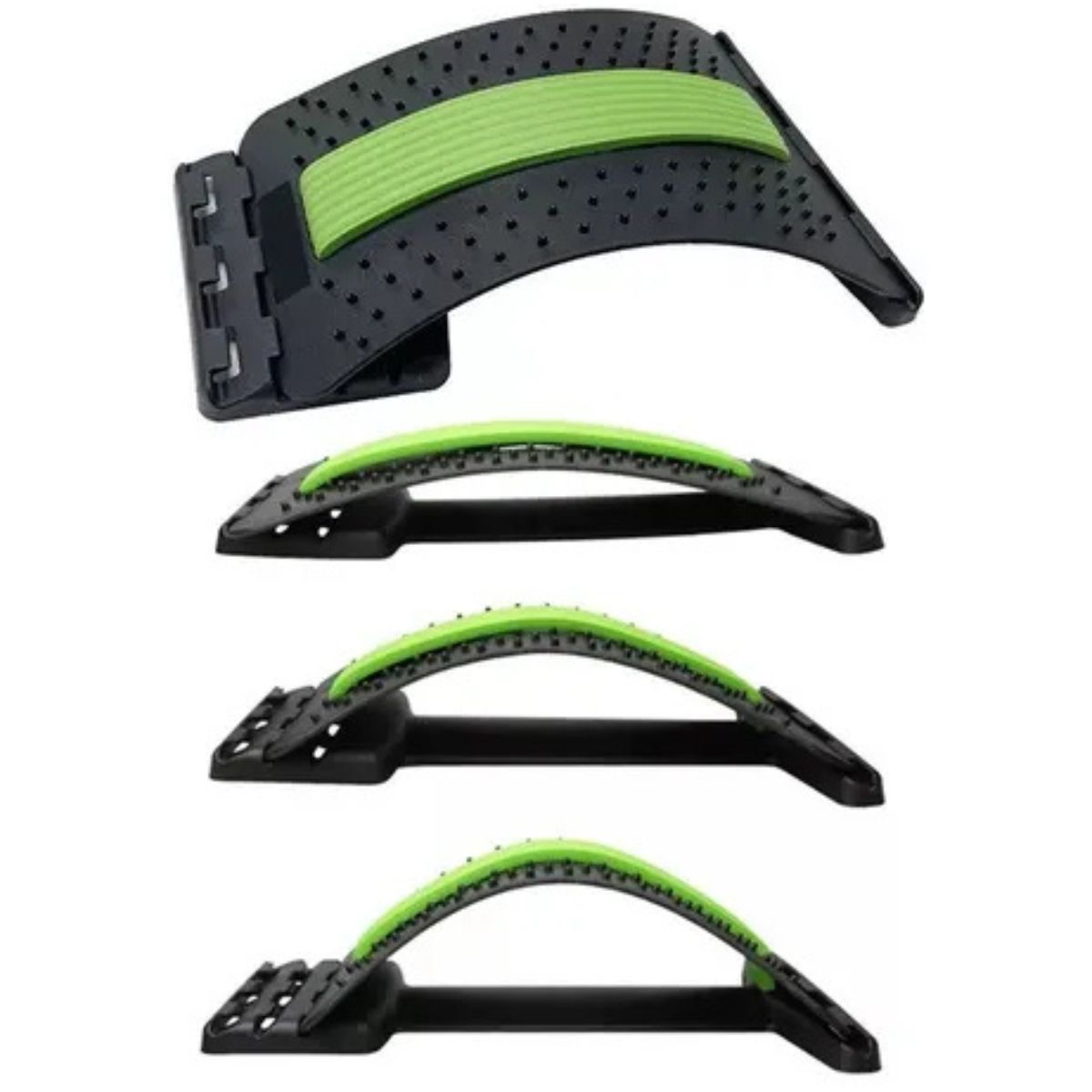 GENERICO - Estirador de 88 Puntos Lumbar Goma Verde