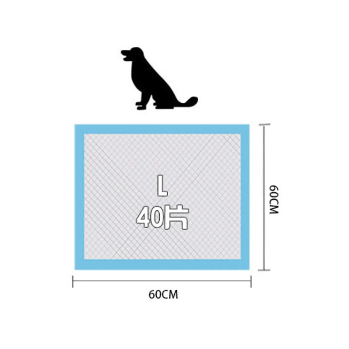 KINDA NICE - Almohadilla Absorbente Desechable Para Orina De Mascota120u
