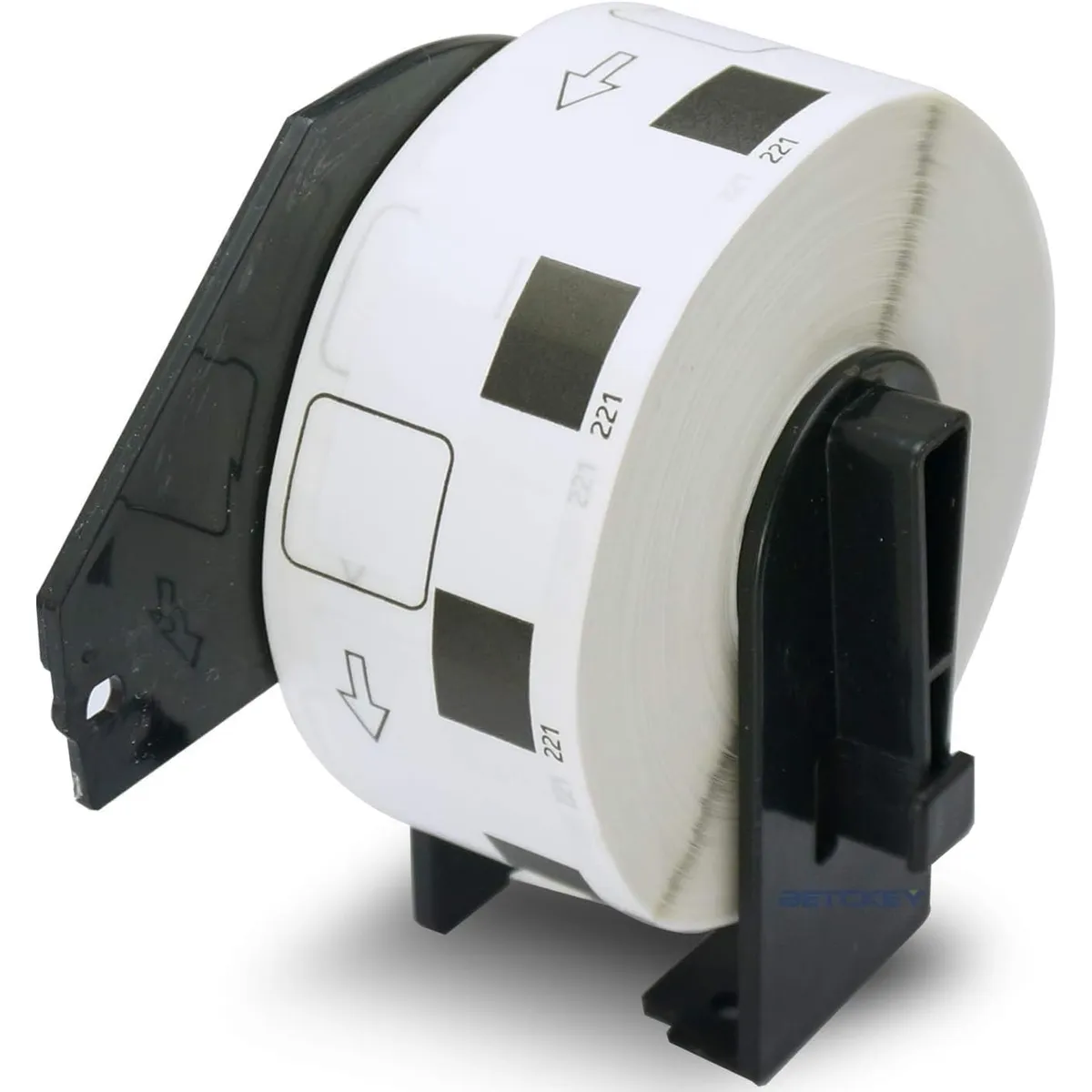 KUANGYE - Rollo Dk-1221 Etiquetas 23x23mm Para Brother Ql Impresoras