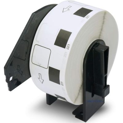 Kuangye Rollo Dk-1221 Etiquetas 23X23Mm Para Brother Ql