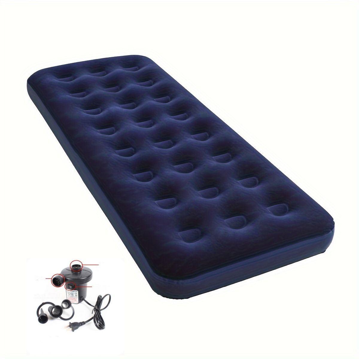 VATYERTY - Colchón de aire cama inflable+Bomba de aire doméstica