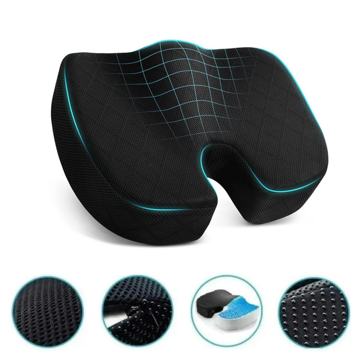 KINDA NICE - Almohada De Memoria Para Realzar Glúteos Y Comodidad Cojín