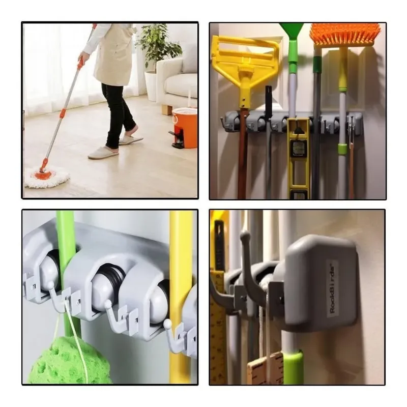 GENERICO - Organizador de Escobas y Accesorios del Hogar