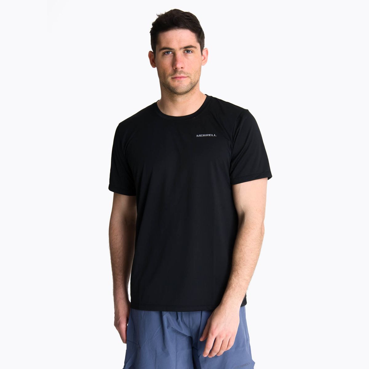 MERRELL - Polera Manga Corta Hombre Birdsville Negro MERRELL