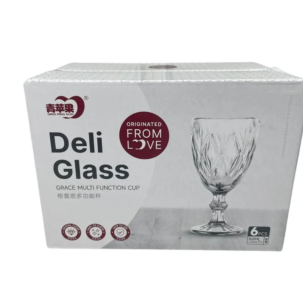 GENERICO - Juego de copas Vintage 6 piezas 60 ml