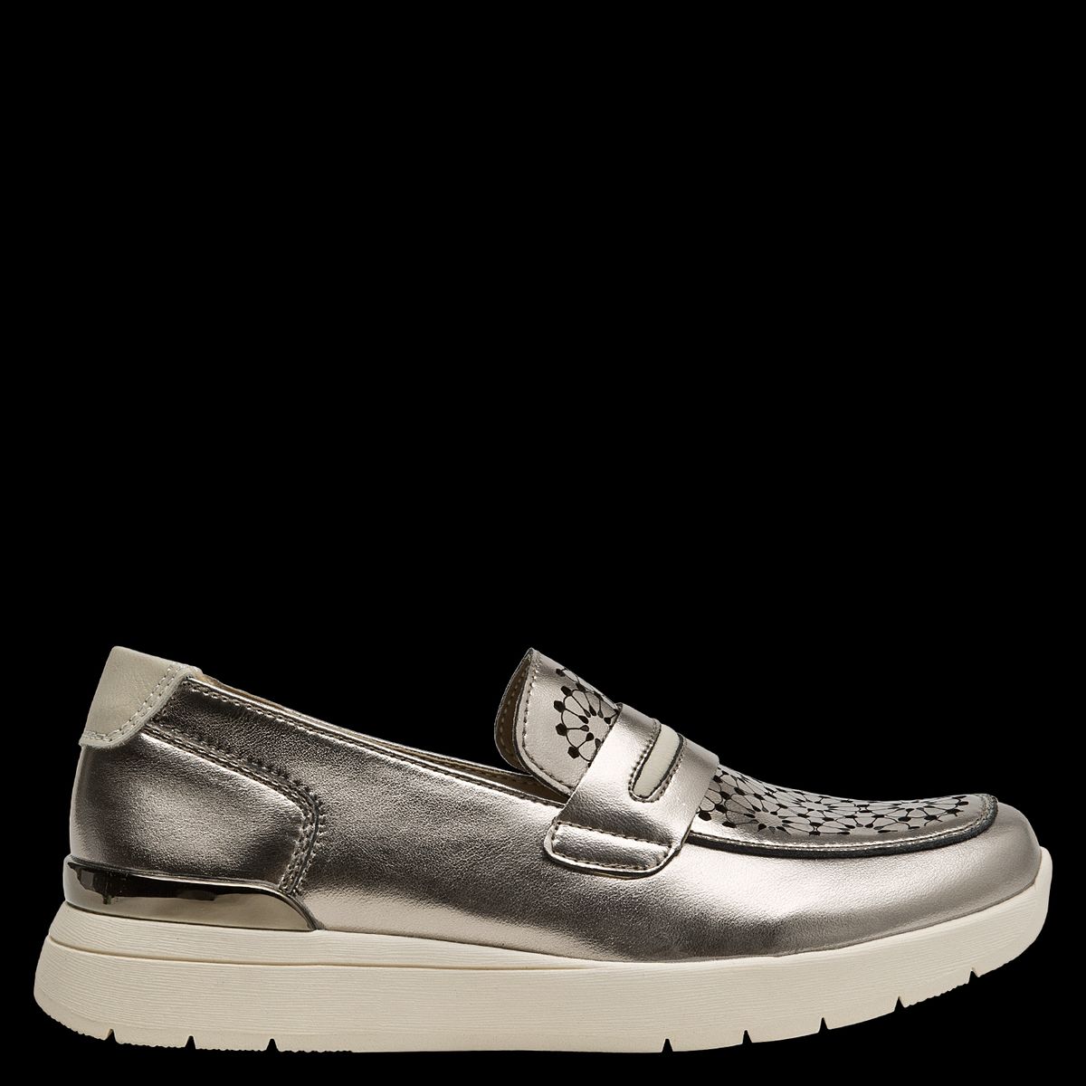 16 HRS - Mocasín Mujer Casual Plateado 16 Hrs
