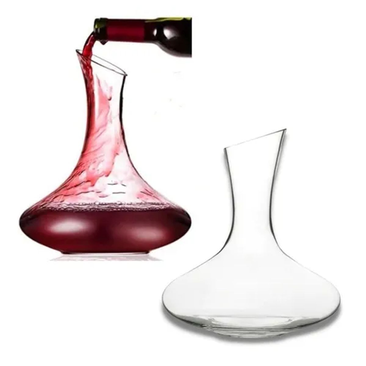 GENERICO - Decantador Para Vino Aireador Vino De Vidrio 1.5 Lt