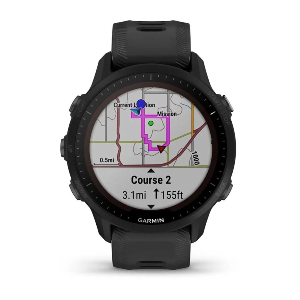 GARMIN - Smartwatch Forerunner 955 Solar Negro