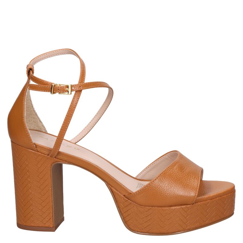 MINGO - Sandalia Mujer Casual Marrón claro Mingo