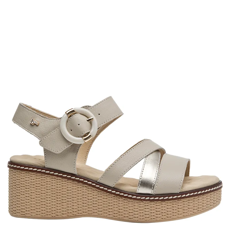 16 HRS - Sandalia Mujer Casual Beige 16 Hrs