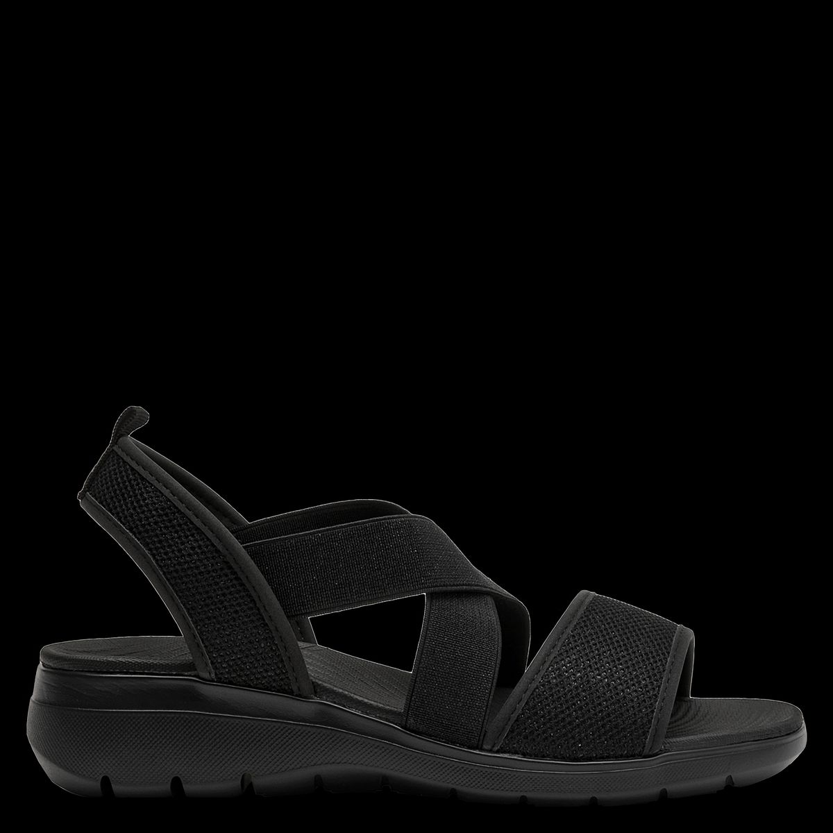 16 HRS - Sandalia Deportivo Mujer Negro 16 Hrs