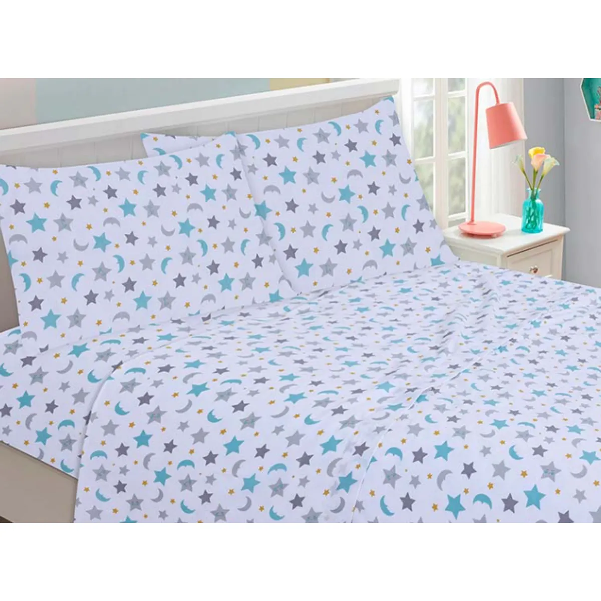 GENERICO - Sabanas Niño/a 1.5 plazas 144 Hilos modelo Estrella