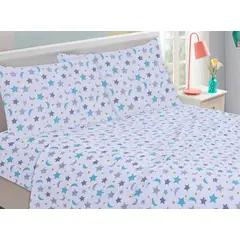 GENERICO - Sabanas Niño/a 1.5 plazas 144 Hilos modelo Estrella