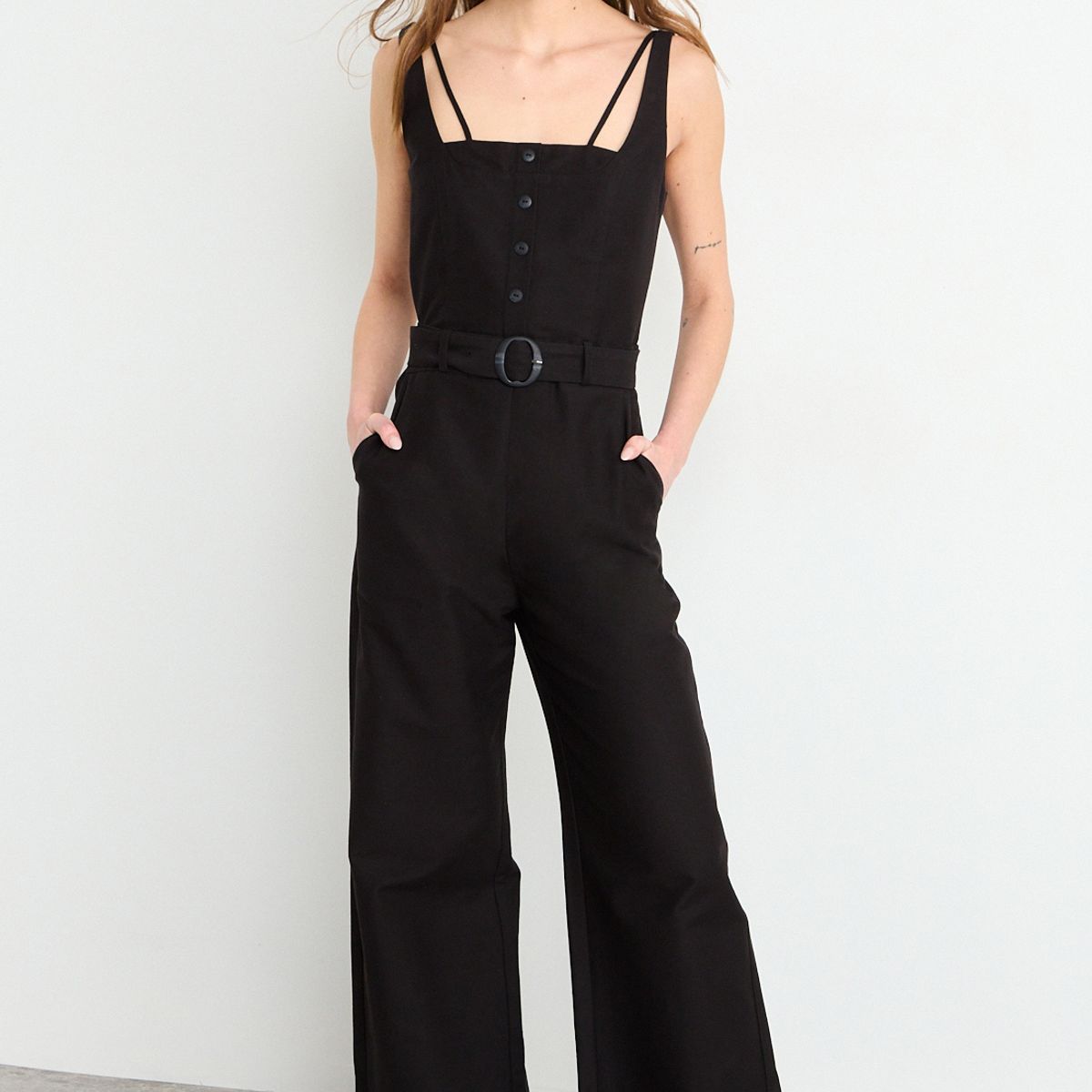 IO - Enterito Liso Mujer Negro Io