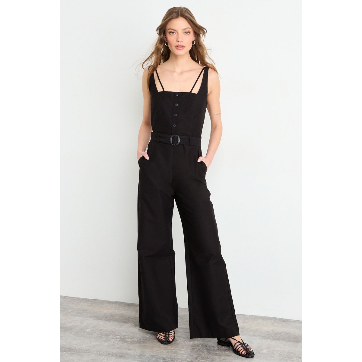 IO - Enterito Liso Mujer Negro Io