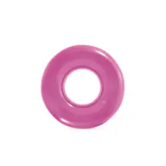 INTEX - Flotador Anillo Inflable Transparente 76 cm Rosado