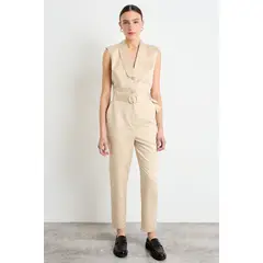 IO - Enterito Liso Mujer Beige