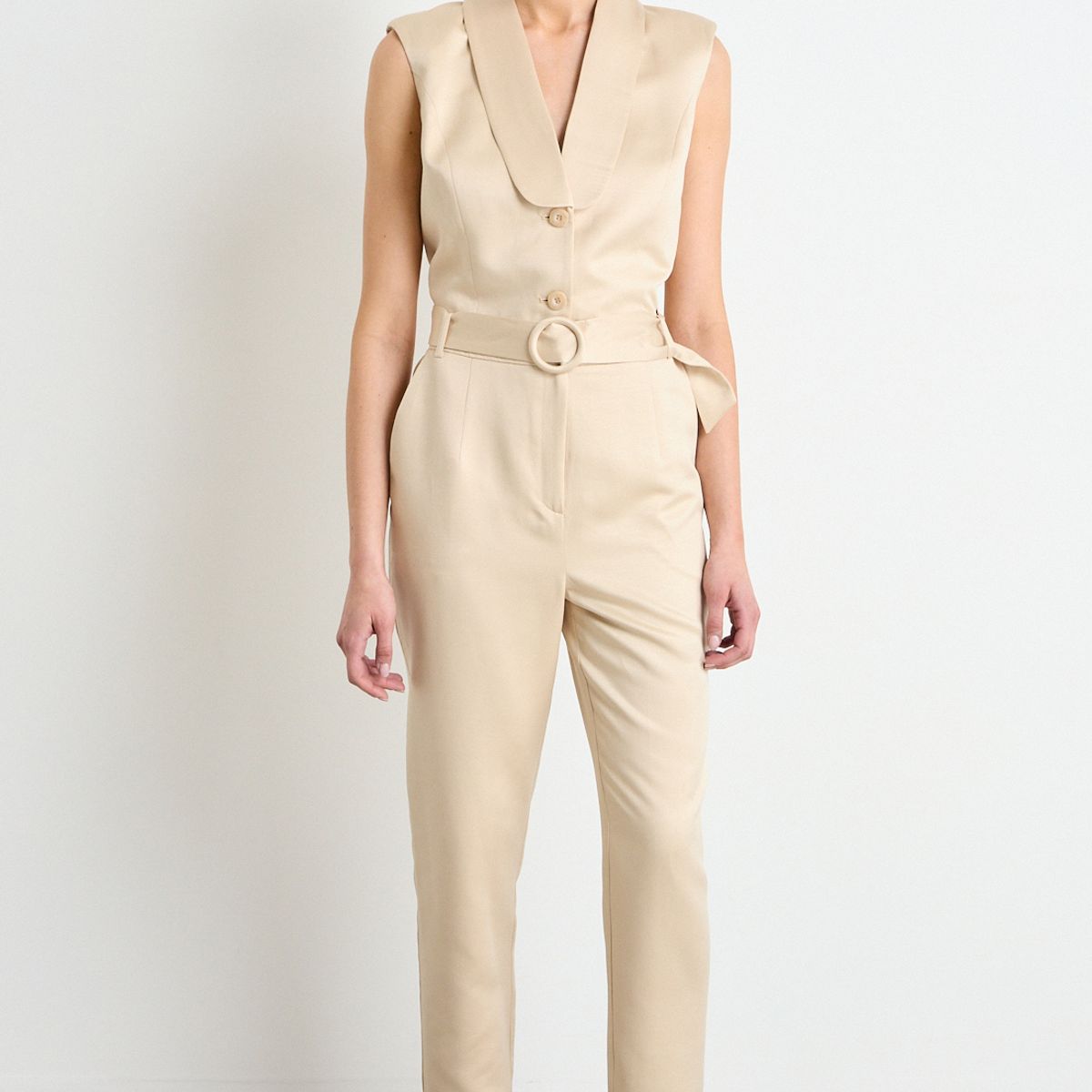 IO - Enterito Liso Mujer Beige Io