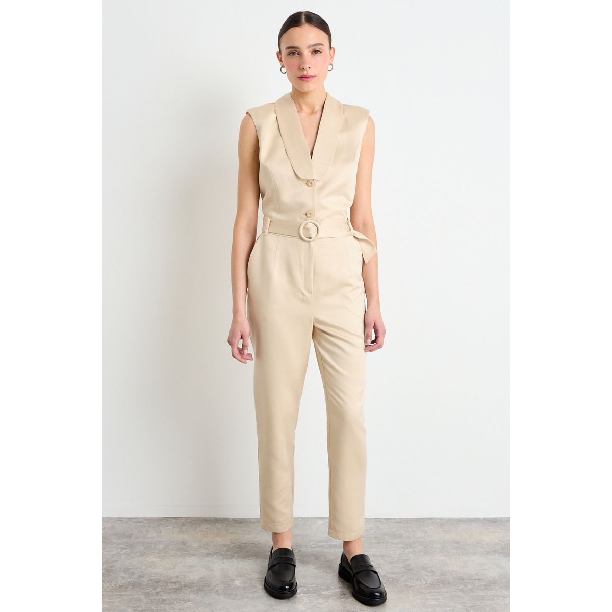 IO - Enterito Liso Mujer Beige Io