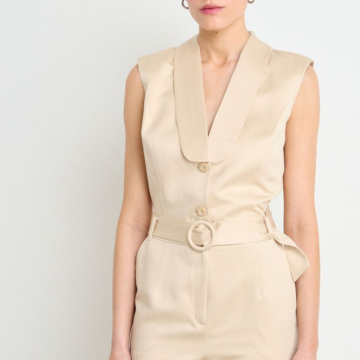 IO - Enterito Liso Mujer Beige Io
