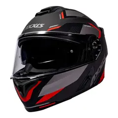 AXXIS - Casco Para Moto Storm Drone Amarillo Rojo