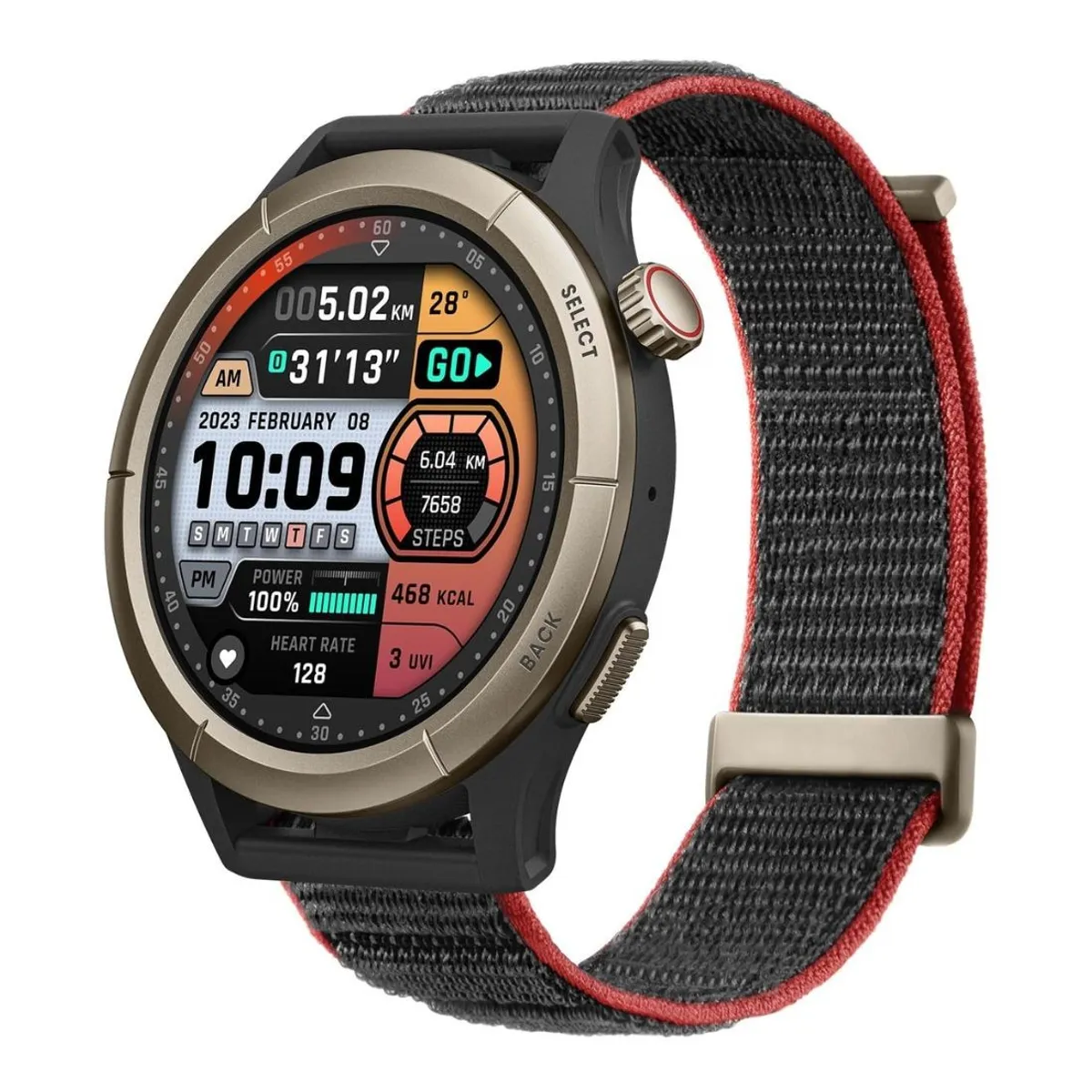 AMAZFIT - Reloj Smartwatch Amazfit Cheetah Pro Negro Amoled Deportivo Gris Plateado