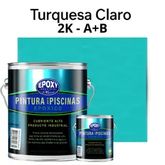 EPOXY - Pintura Epóxica 2K para Piscinas-2K A+B- GALON-TURQUESA CLARO