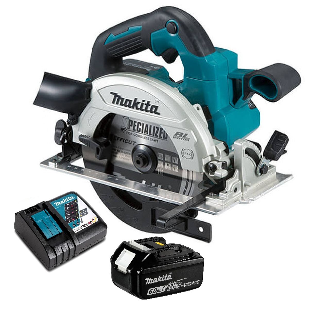 Sierra Circular 165mm 6-12 Brushless 18v Makita Dhs660 6Ah, marca MAKITA - Foto Principal