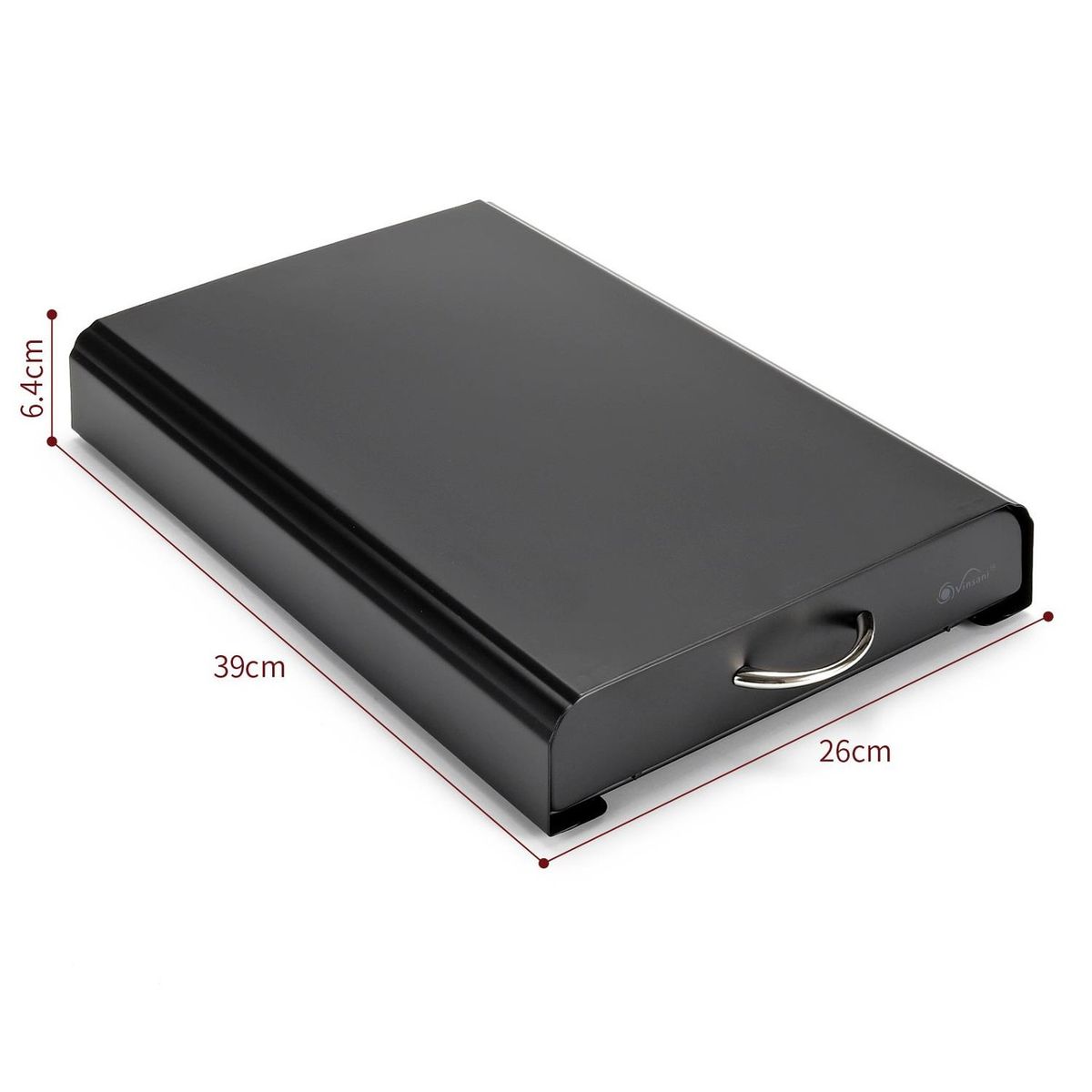 EVERSO - Porta Cápsula Metálico Para 60 Cápsulas Con Cajón Negro