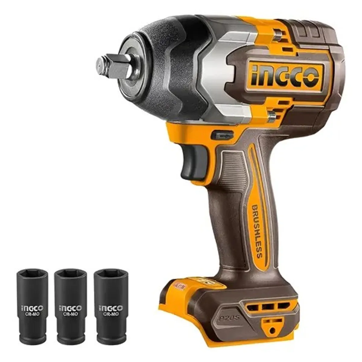 INGCO - Pistola de Impacto BL Inalámbrica Industrial 1/2" 20V/800Nm