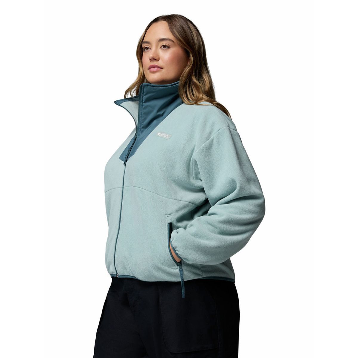 COLUMBIA - Polar Mujer Sequoia Grove Full Zip Celeste COLUMBIA