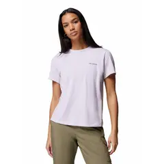 COLUMBIA - Polera Manga Corta Mujer Sun Trek II Morado
