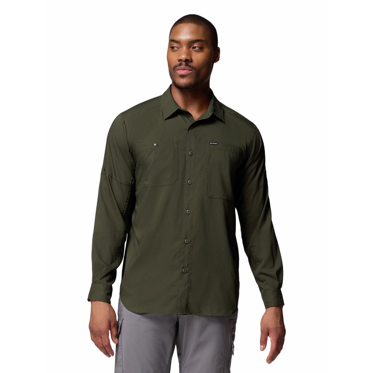 COLUMBIA - Camisa Manga Larga Hombre Silver Ridge Verde COLUMBIA