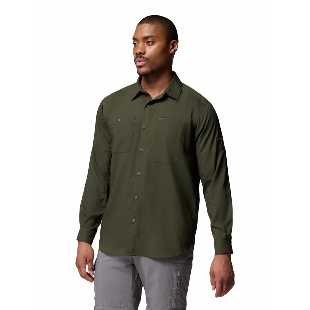 COLUMBIA - Camisa Manga Larga Hombre Silver Ridge Verde COLUMBIA