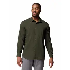 COLUMBIA - Camisa Manga Larga Hombre Silver Ridge Verde