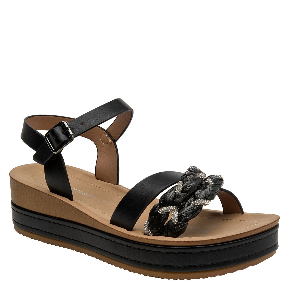BRUNO ROSSI - Sandalia Mujer Casual Negro Bruno Rossi