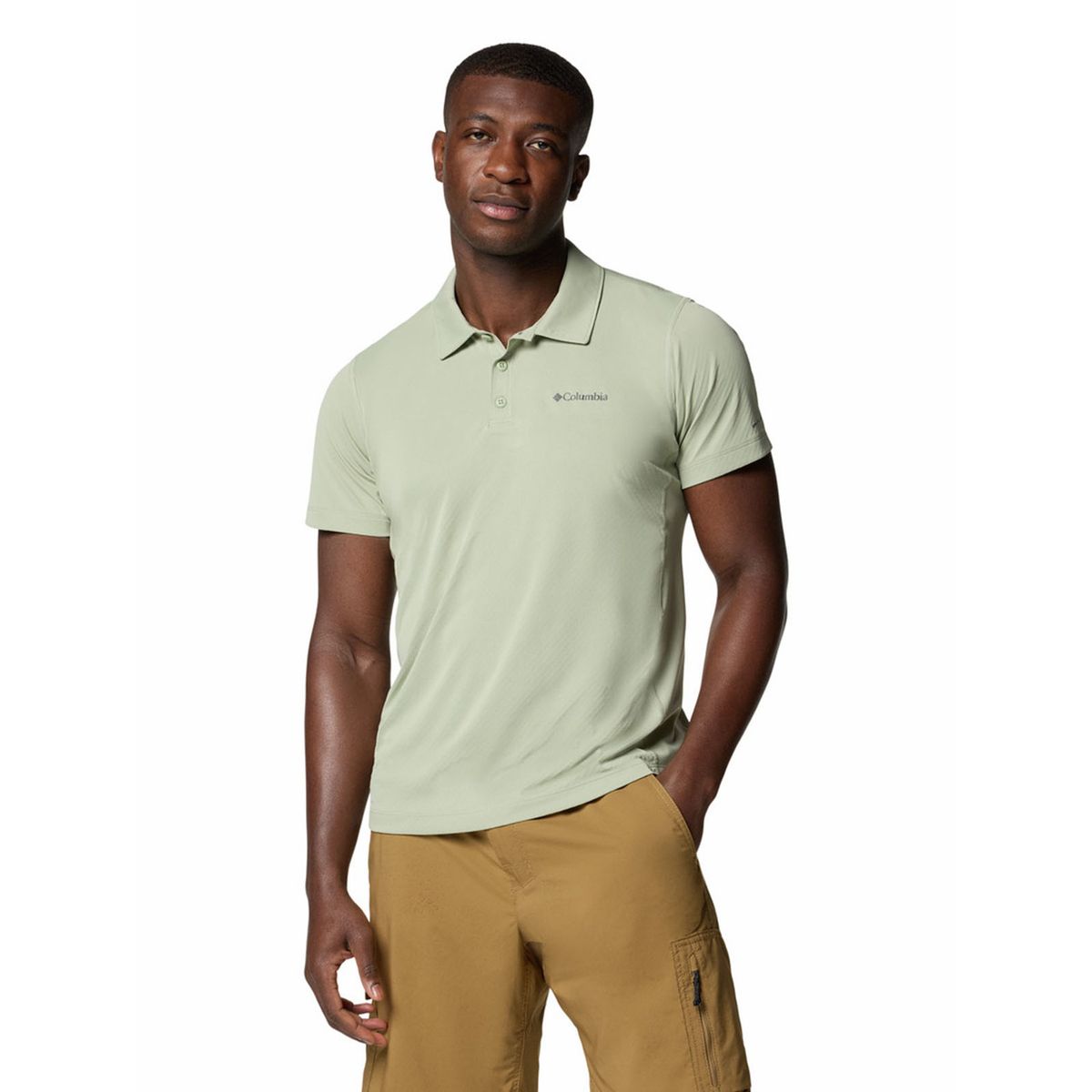 COLUMBIA - Polera Manga Corta Hombre Zero Rules Beige COLUMBIA