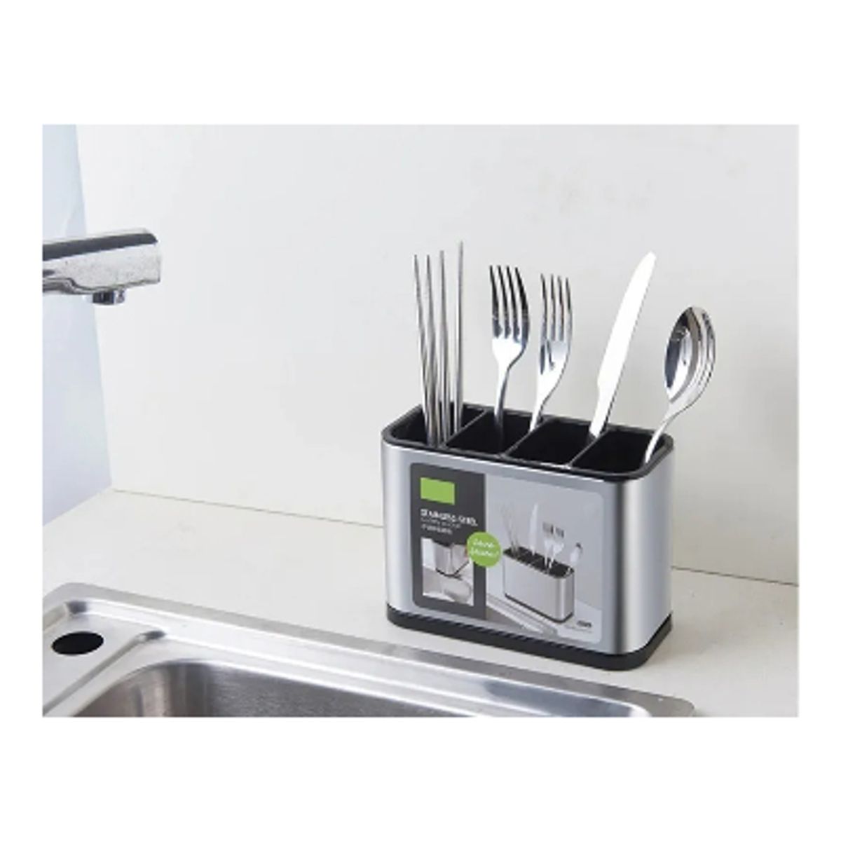 GENERICO - Escurridor De Cubierto Utensilios Cocina Acero Inoxidable