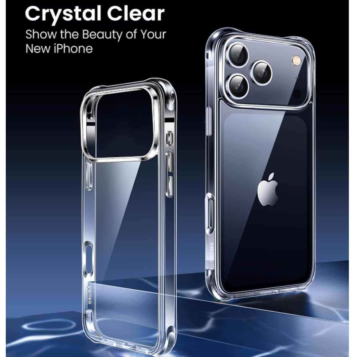 GENERICO - Carcasa Para iPhone 17 Pro Transparente Reforzada