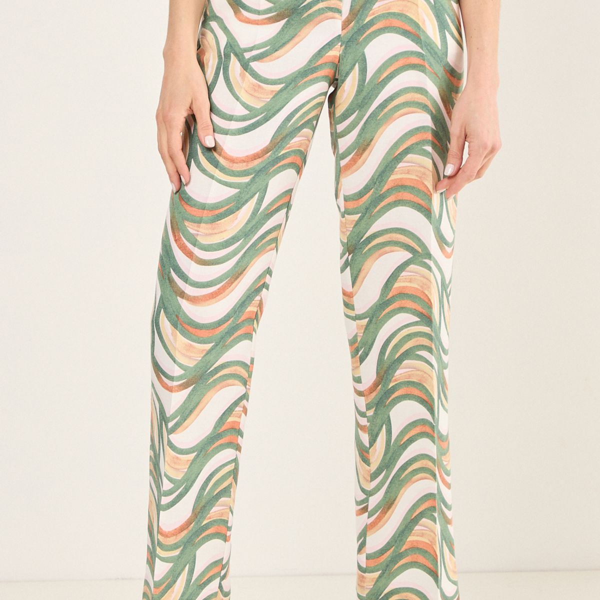MA GRIFFE - Pantalon Mujer Beige Magriffe