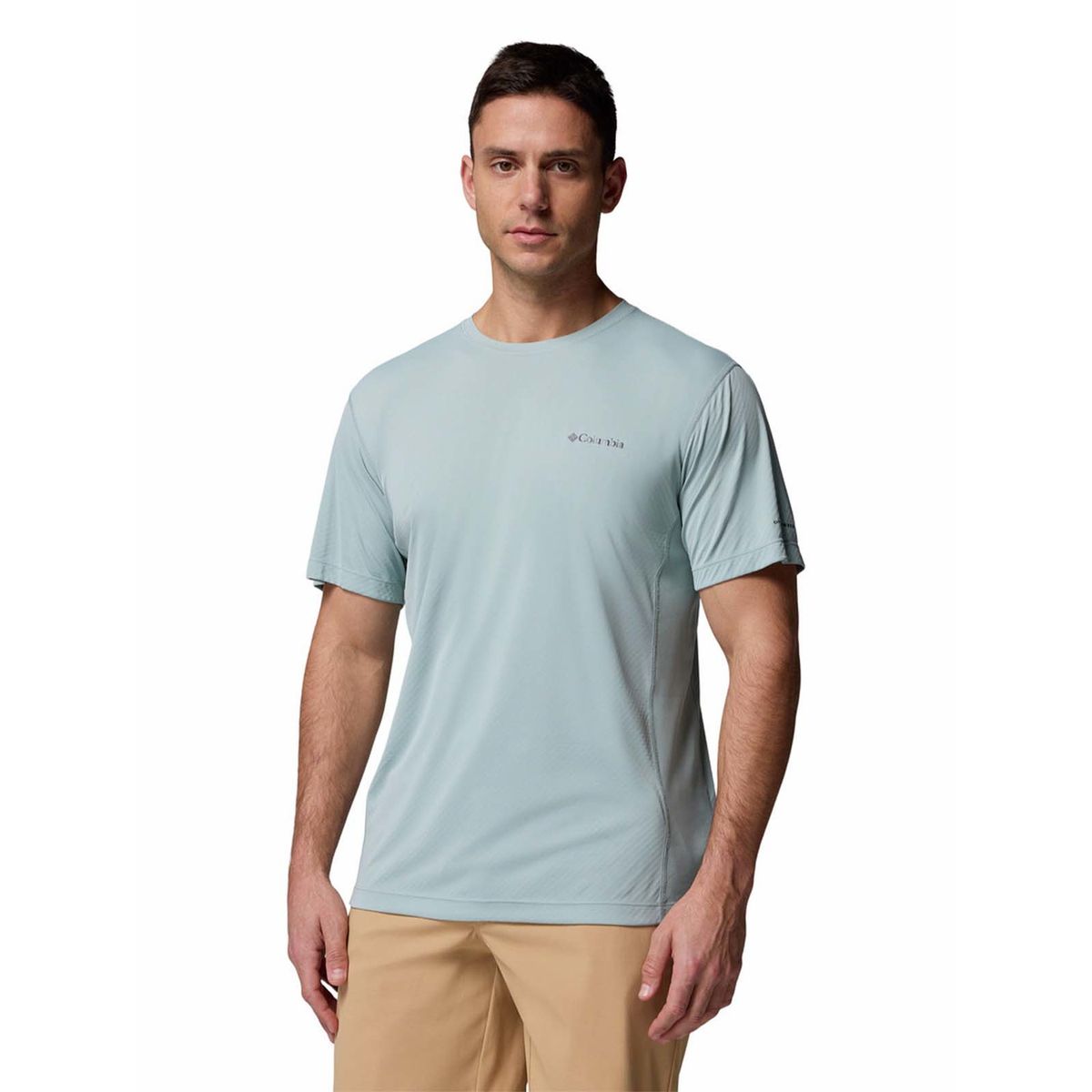 COLUMBIA - Polera M/C Hombre Zero Rules Light Celeste COLUMBIA