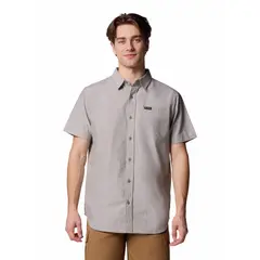 COLUMBIA - Camisa M/C Hombre Rapid Rivers Novelty Verde