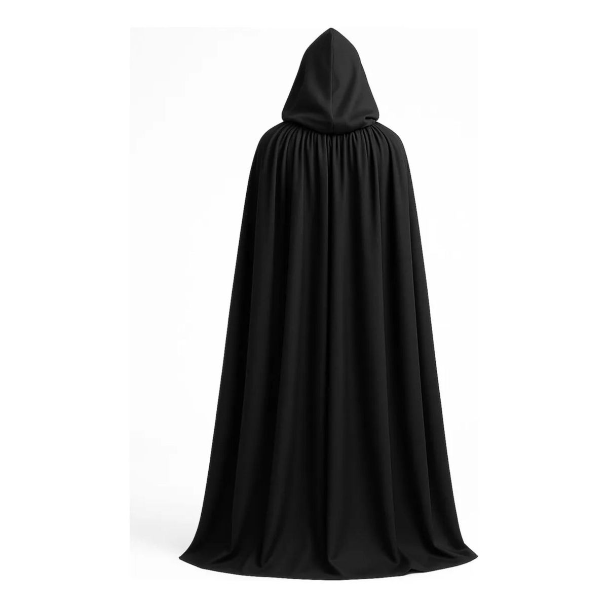 GENERICO - Capa Negra Con Capucha Halloween 140cm