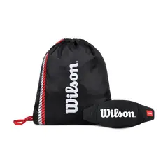 WILSON - Pack morral Jornet negro + banano Oval negro