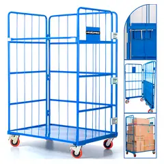 HOMEBRANDT - Carro Picking De Carga Para Bodega Plegable Acero 500kg Industrial