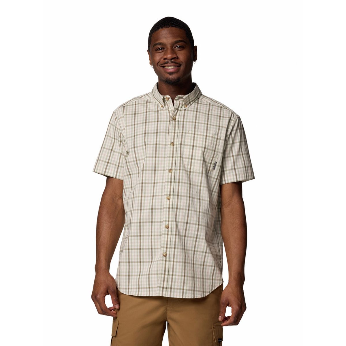 COLUMBIA - Camisa Manga Corta Hombre Rapid Rivers II Gris COLUMBIA