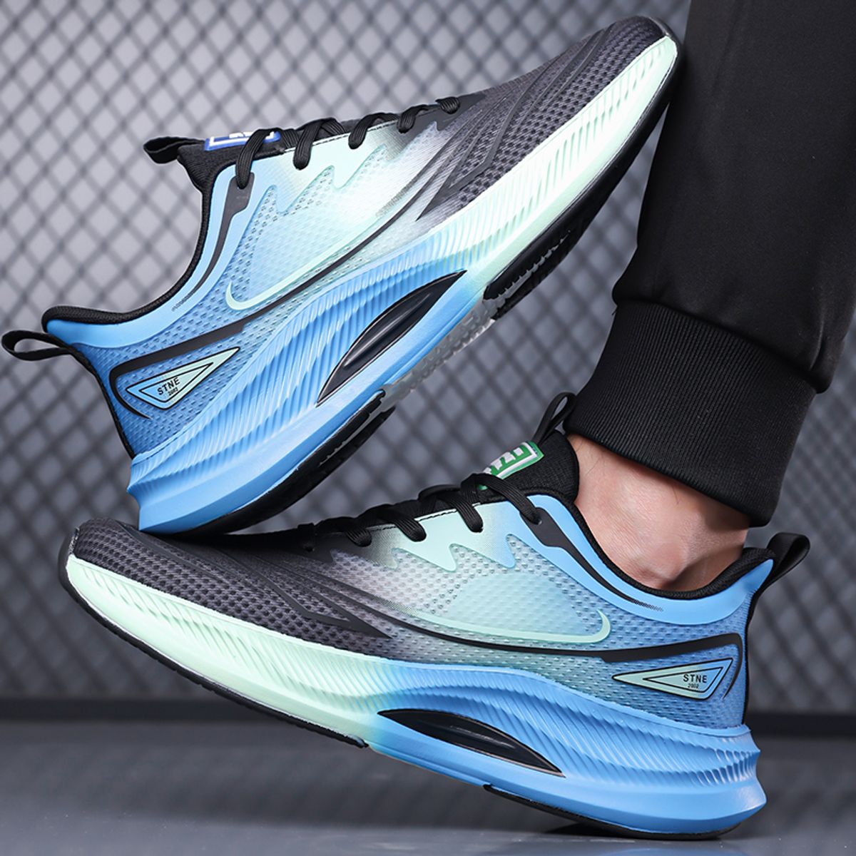 SHANDIAN - Zapatillas Hombre Gris