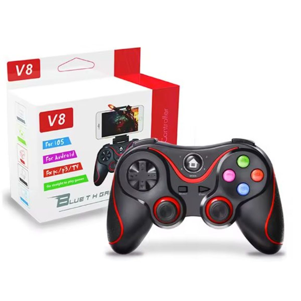 GENERICO - JoystickControl Inalámbrico Bluetooth V8