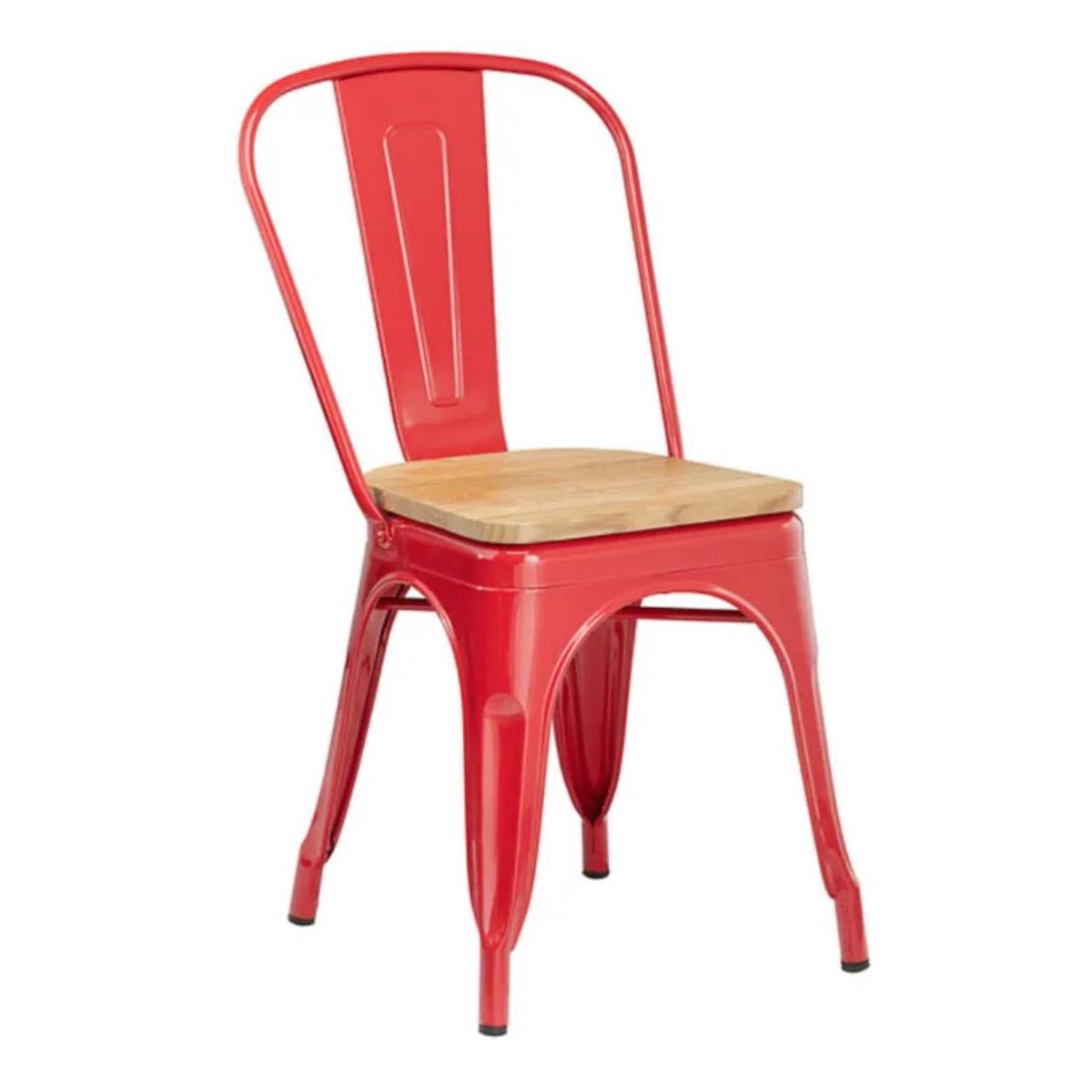 HABITA2 CHILE - Silla Tolix con asiento de madera